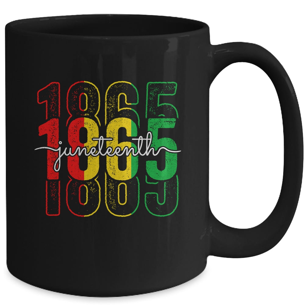 Emancipation Day Is Great With 1865 Juneteenth Flag Mug | siriusteestore