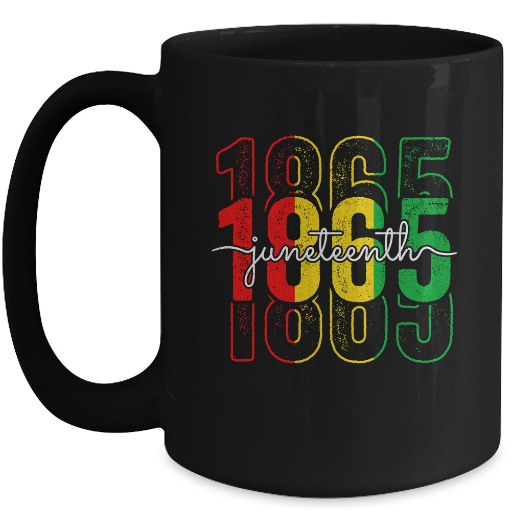 Emancipation Day Is Great With 1865 Juneteenth Flag Mug | siriusteestore