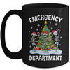 Emergency Department Christmas Holiday Skeleton Nurse ER ED Mug | siriusteestore