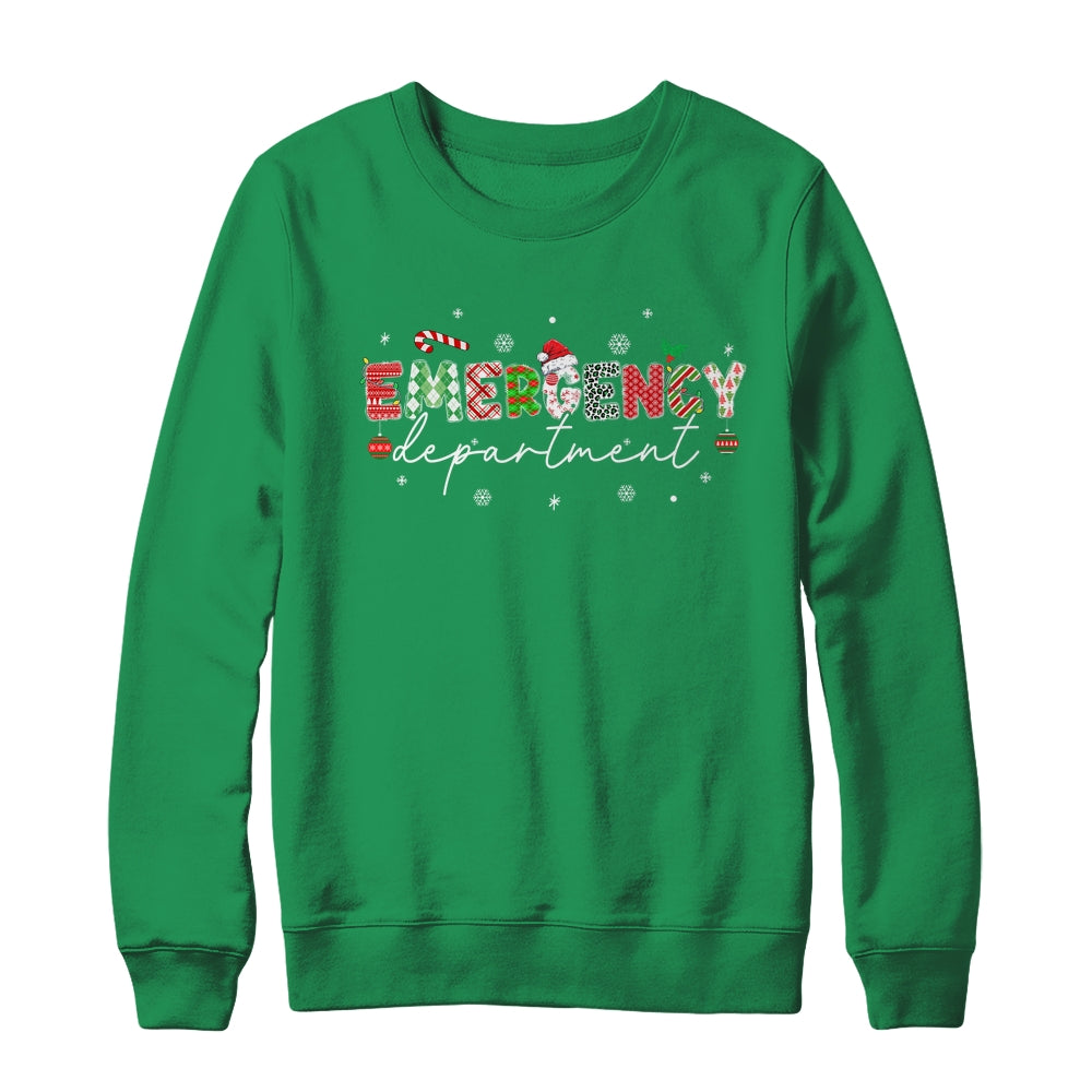 Emergency Department ER Nurse Christmas Emergency Room Shirt & Sweatshirt | siriusteestore