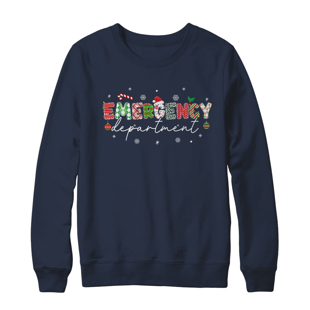 Emergency Department ER Nurse Christmas Emergency Room Shirt & Sweatshirt | siriusteestore