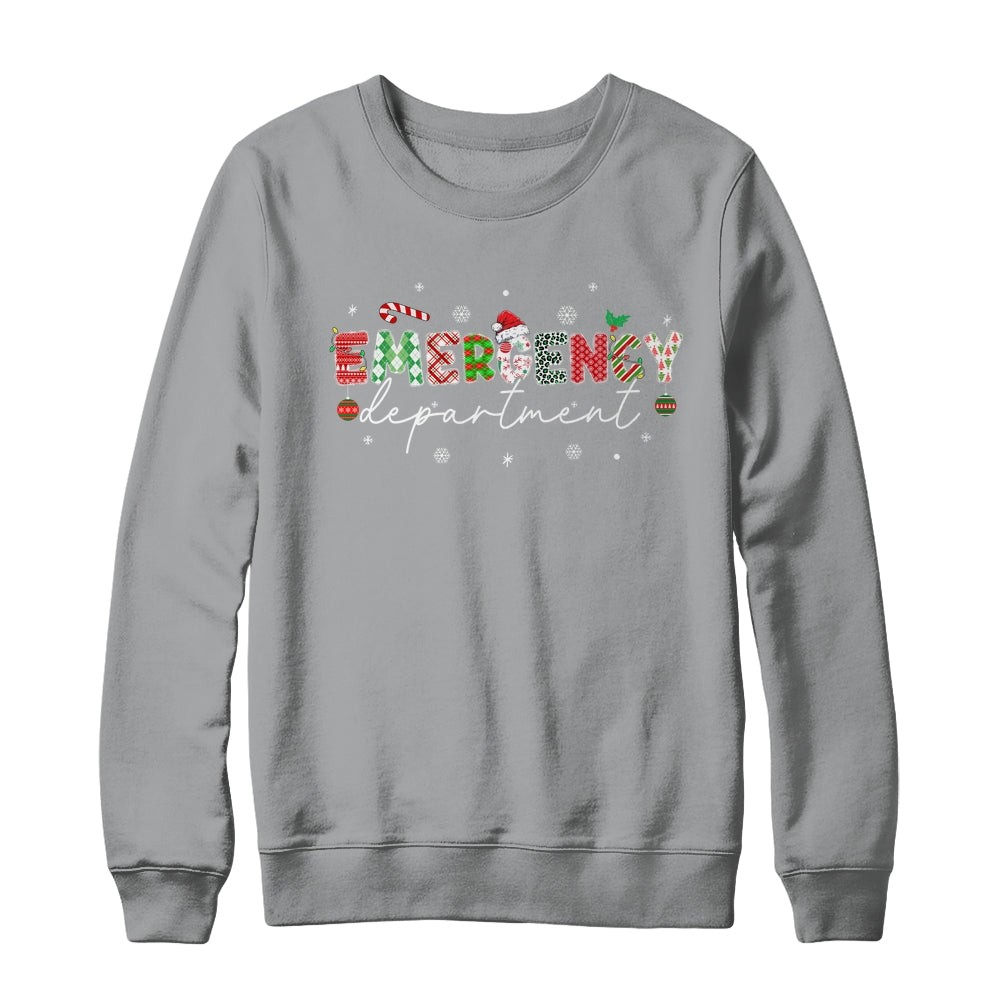 Emergency Department ER Nurse Christmas Emergency Room Shirt & Sweatshirt | siriusteestore