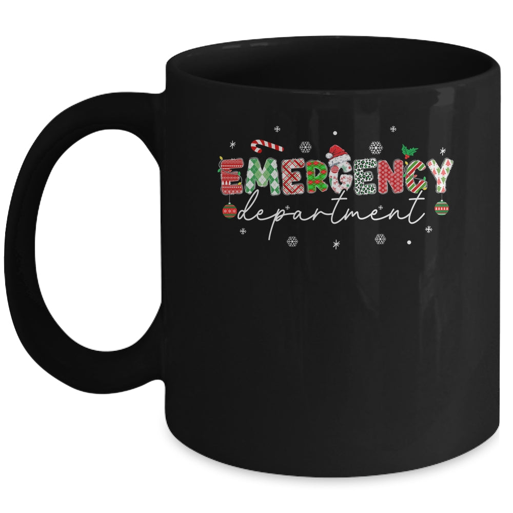 Emergency Department ER Nurse Christmas Emergency Room Mug | siriusteestore