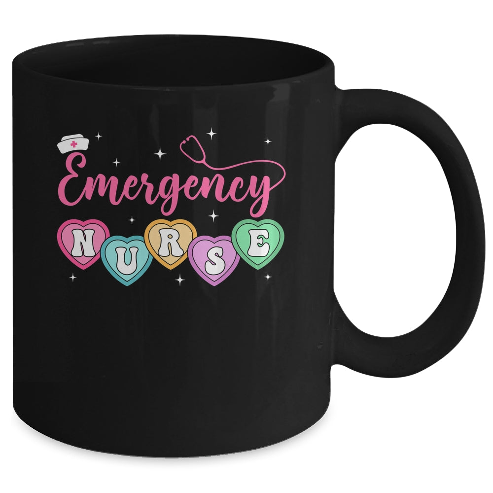 Emergency Department Nurse Hearts ER RN ED Valentines Mug | siriusteestore