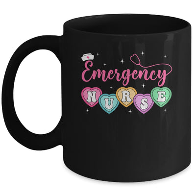 Emergency Department Nurse Hearts ER RN ED Valentines Mug | siriusteestore
