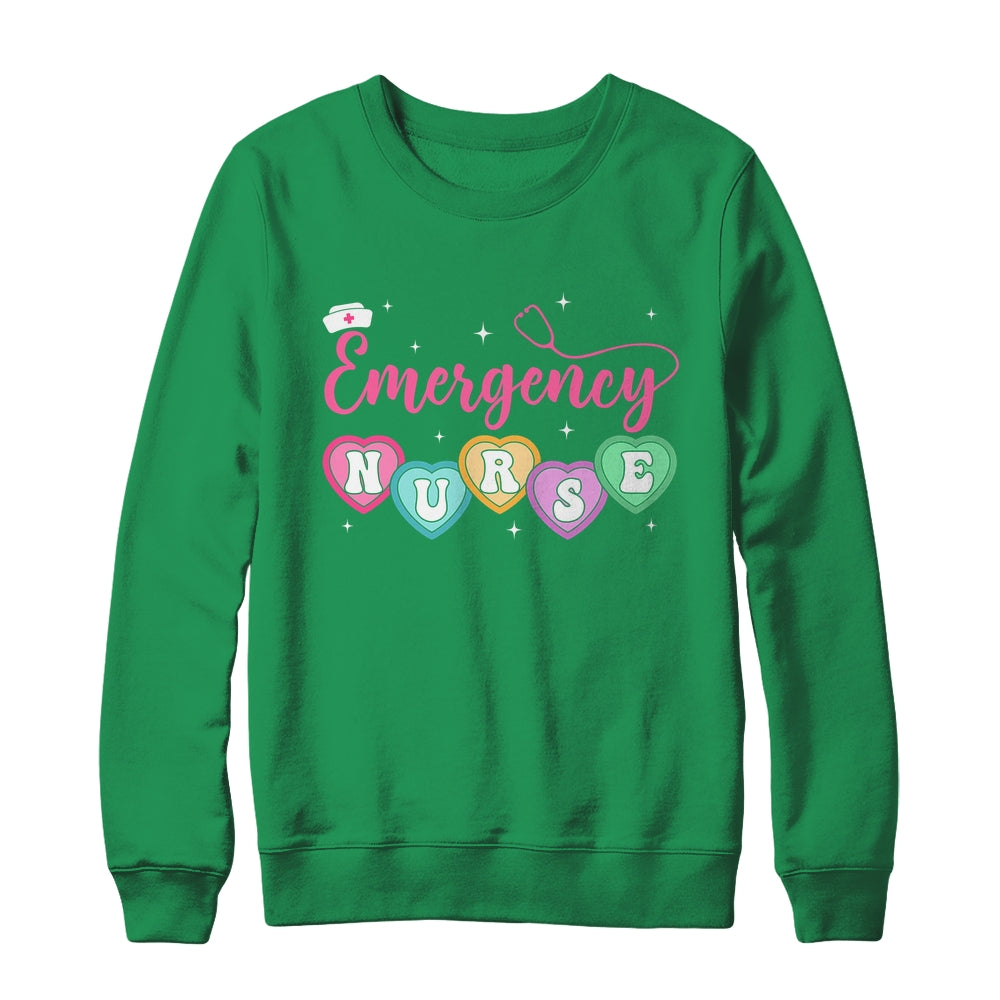 Emergency Department Nurse Hearts ER RN ED Valentines Shirt & Sweatshirt | siriusteestore