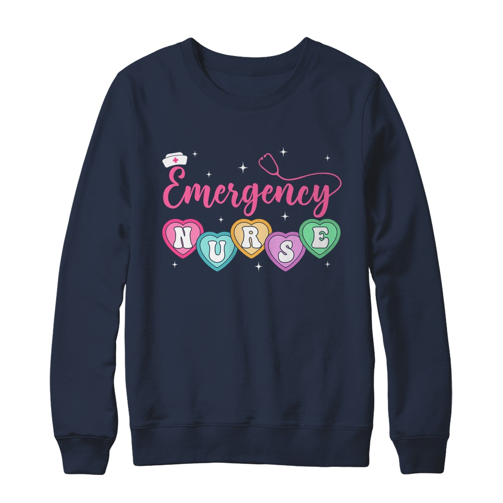 Emergency Department Nurse Hearts ER RN ED Valentines Shirt & Sweatshirt | siriusteestore