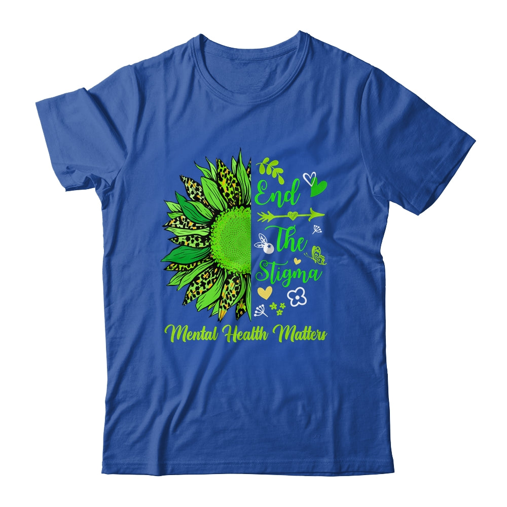 End The Stigma Mental Health Matters Ribbon Awareness Shirt & Hoodie | siriusteestore