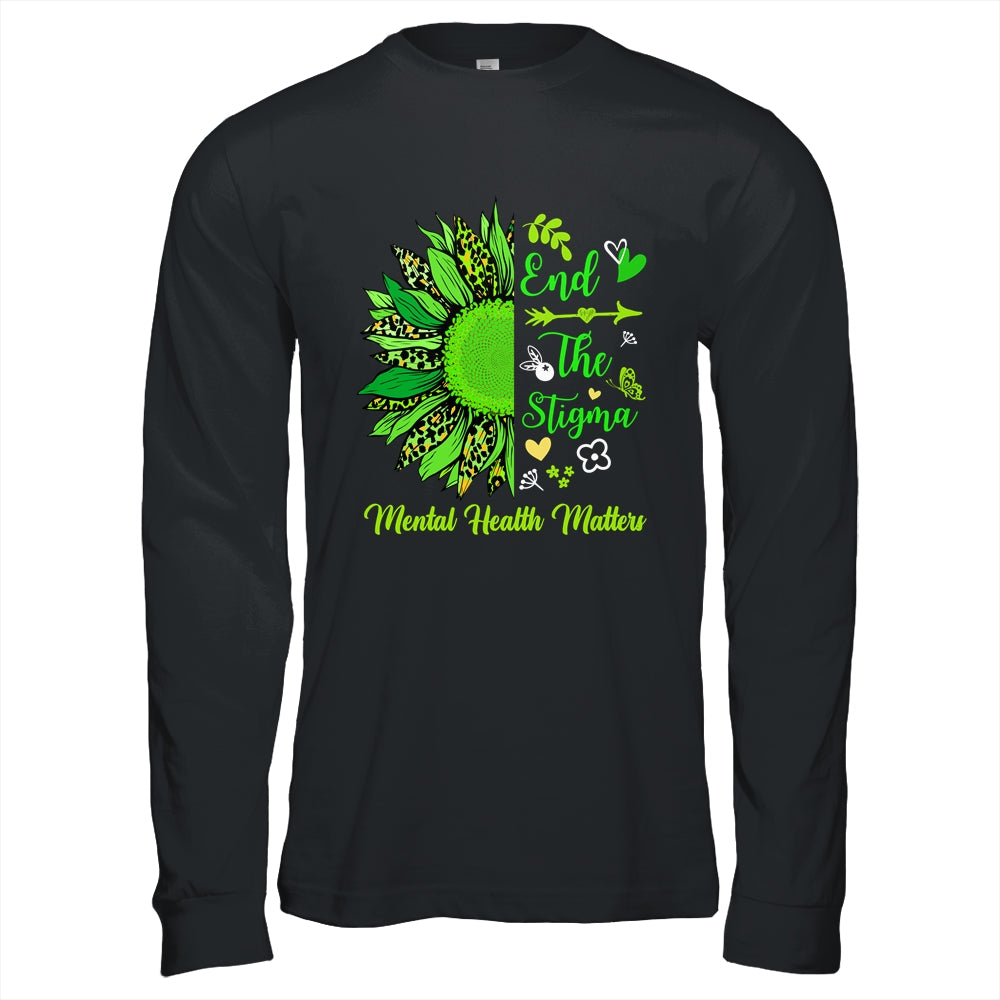 End The Stigma Mental Health Matters Ribbon Awareness Shirt & Hoodie | siriusteestore