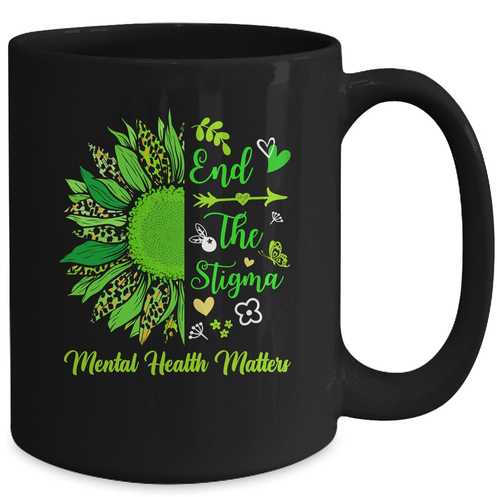 End The Stigma Mental Health Matters Ribbon Awareness Mug | siriusteestore