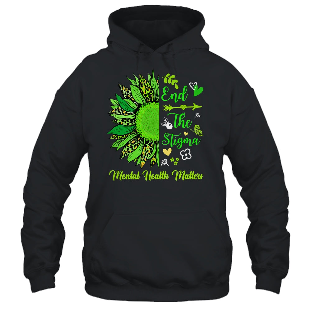 End The Stigma Mental Health Matters Ribbon Awareness Shirt & Hoodie | siriusteestore