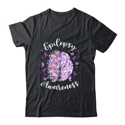 Epilepsy Awareness Month We Wear Purple Brain Flower Shirt & Hoodie | siriusteestore