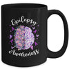 Epilepsy Awareness Month We Wear Purple Brain Flower Mug | siriusteestore
