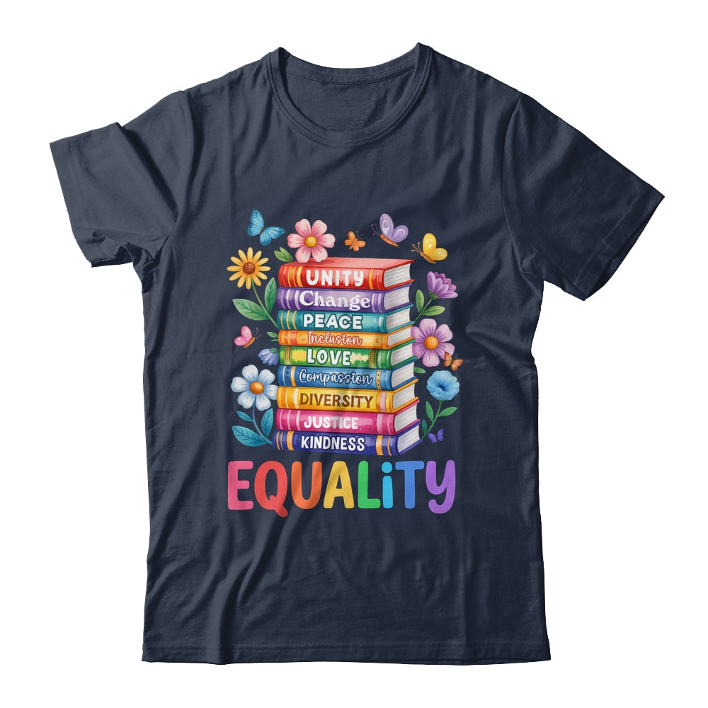 Equality Love Peace And Kindness Book Flowers LGBT Gay Pride Shirt & Tank Top | siriusteestore