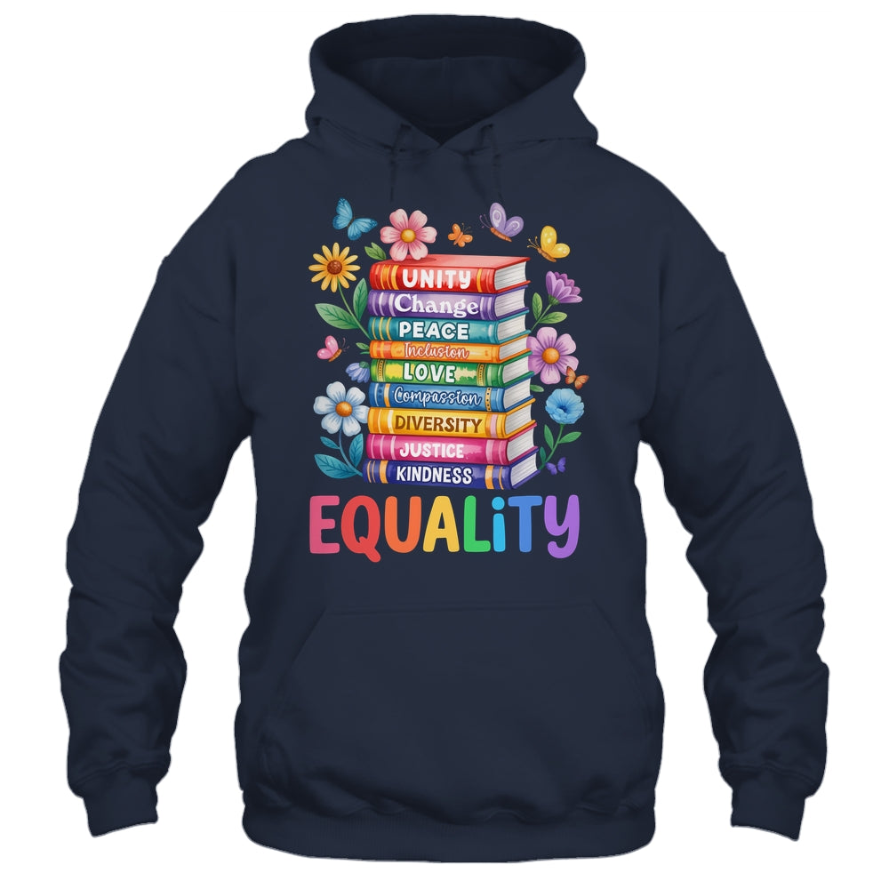 Equality Love Peace And Kindness Book Flowers LGBT Gay Pride Shirt & Tank Top | siriusteestore