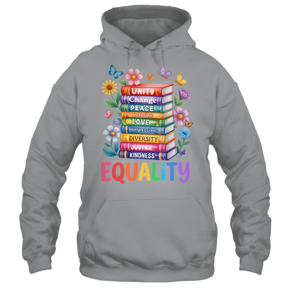 Equality Love Peace And Kindness Book Flowers LGBT Gay Pride Shirt & Tank Top | siriusteestore