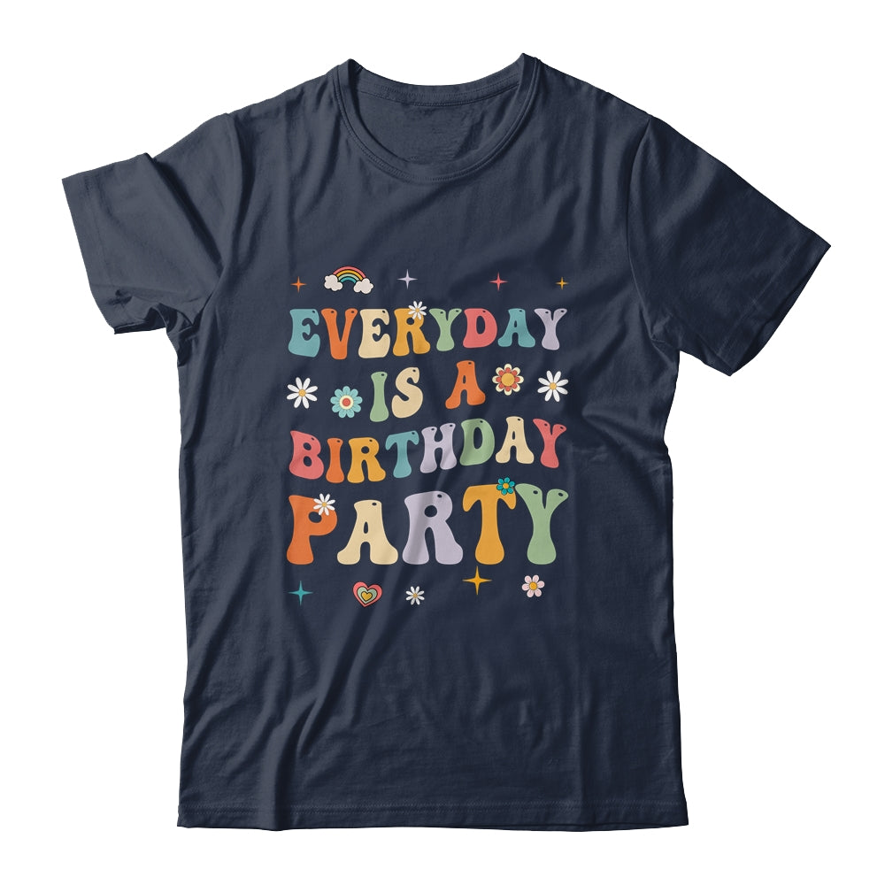 Everyday Is A Birthday Party For Women Girl Groovy Retro Shirt & Tank Top | siriusteestore