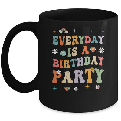 Everyday Is A Birthday Party For Women Girl Groovy Retro Mug | siriusteestore