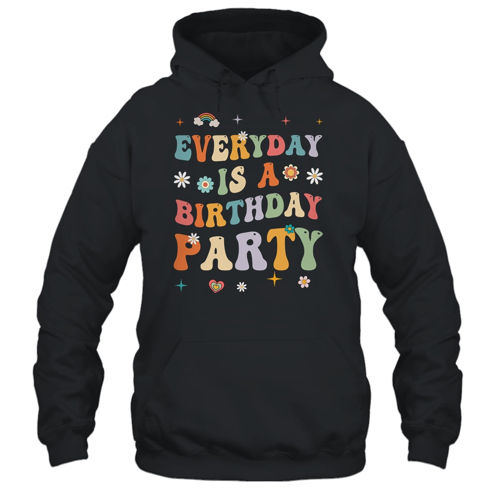 Everyday Is A Birthday Party For Women Girl Groovy Retro Shirt & Tank Top | siriusteestore