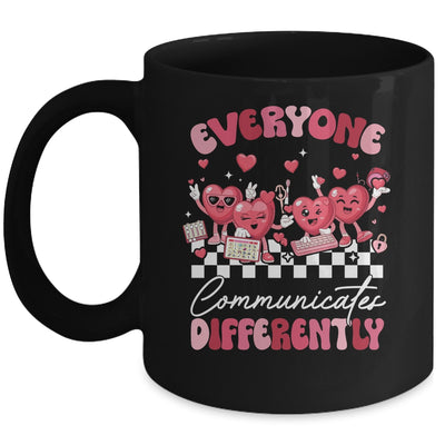 Everyone Communicates Differently Autism Valentines Mug | siriusteestore