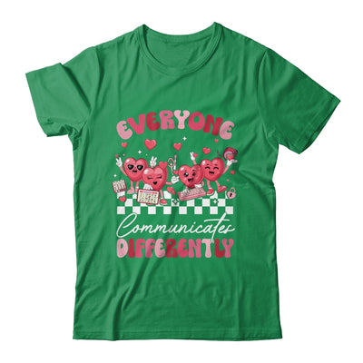Everyone Communicates Differently Autism Valentines Shirt & Sweatshirt | siriusteestore