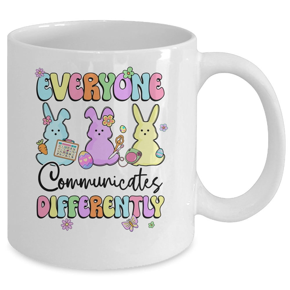 Everyone Communicates Differently Easter Speech Therapy SLP Mug | siriusteestore