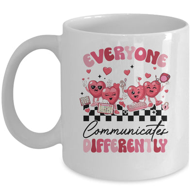 Everyone Communicates Differently Valentine's SPED Teachers Mug | siriusteestore