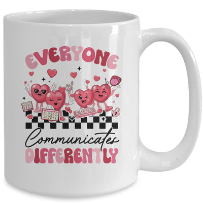 Everyone Communicates Differently Valentine's SPED Teachers Mug | siriusteestore