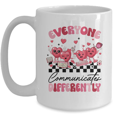 Everyone Communicates Differently Valentine's SPED Teachers Mug | siriusteestore