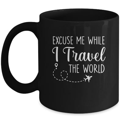 Excuse Me While I Travel The World Funny Christmas Costume Mug | siriusteestore