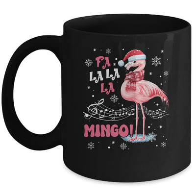Fa La La Mingo Flamingo Candy Cane Christmas Girls Women Mug | siriusteestore