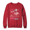 Fa La La Mingo Flamingo Candy Cane Christmas Girls Women Shirt & Sweatshirt | siriusteestore