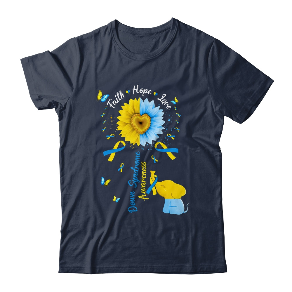 Faith Hope Love Awareness Down's Syndrome The Blue Shirt & Hoodie | siriusteestore