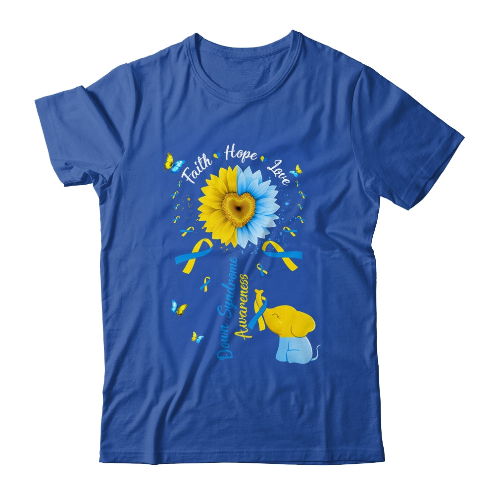 Faith Hope Love Awareness Down's Syndrome The Blue Shirt & Hoodie | siriusteestore