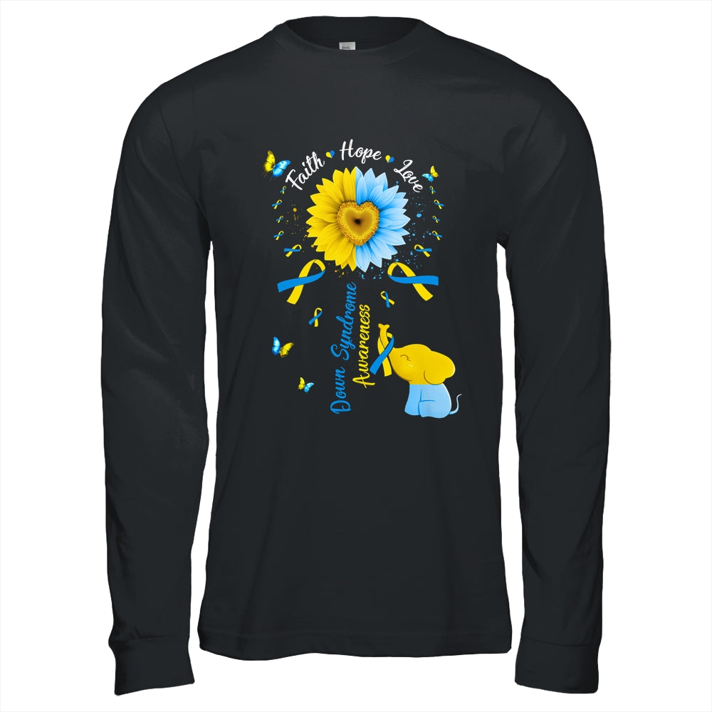 Faith Hope Love Awareness Down's Syndrome The Blue Shirt & Hoodie | siriusteestore