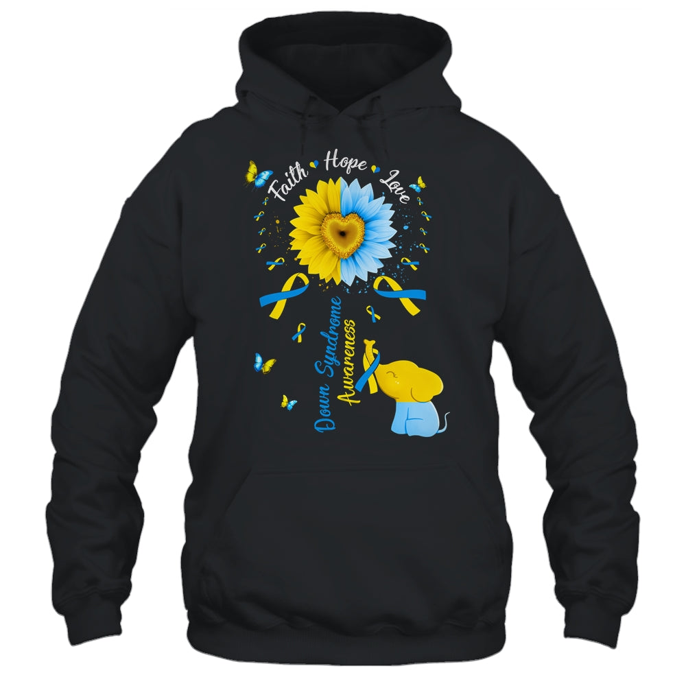 Faith Hope Love Awareness Down's Syndrome The Blue Shirt & Hoodie | siriusteestore