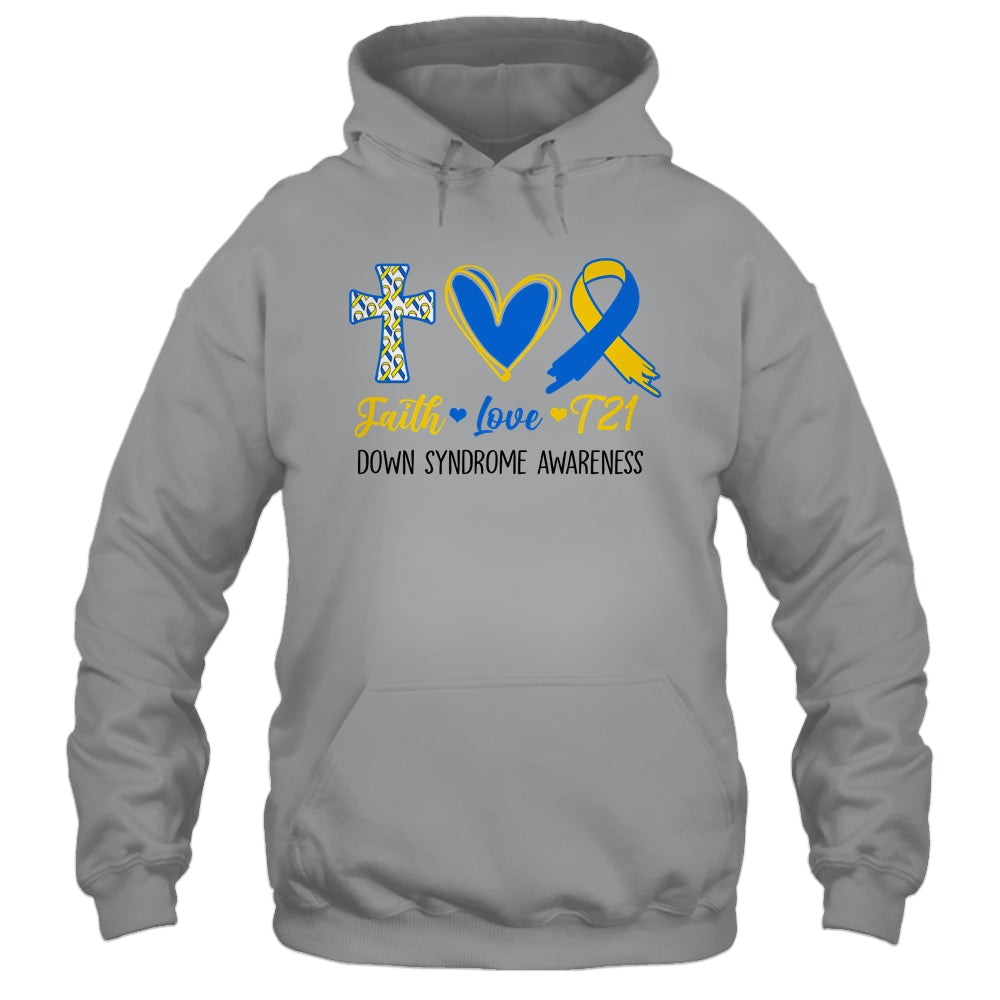 Faith Love Down Syndrome Awareness Christian Men Women Kids Shirt & Hoodie | siriusteestore
