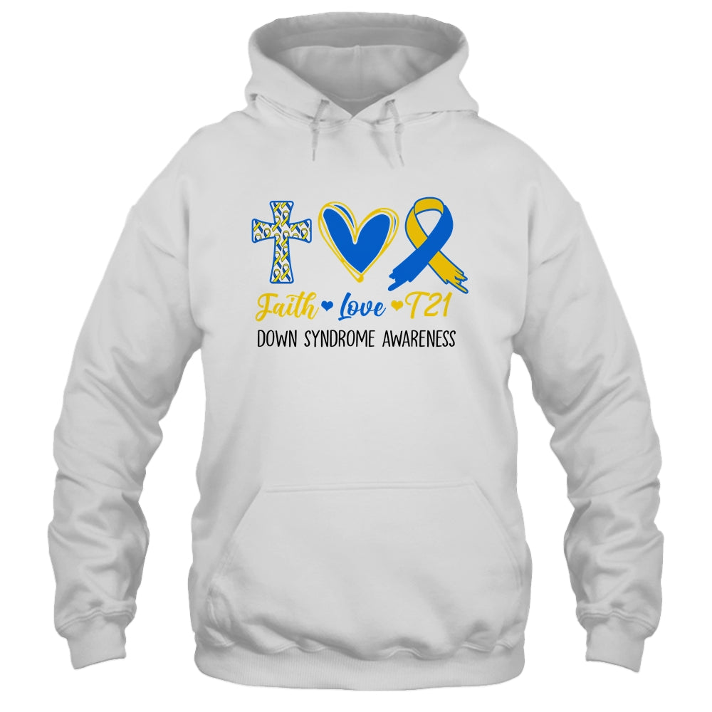 Faith Love Down Syndrome Awareness Christian Men Women Kids Shirt & Hoodie | siriusteestore