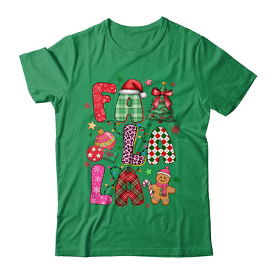 Falala Colorful Preppy Christmas Tree Gingerbread Checkered Shirt & Sweatshirt | siriusteestore