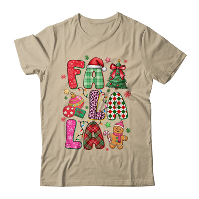 Falala Colorful Preppy Christmas Tree Gingerbread Checkered Shirt & Sweatshirt | siriusteestore