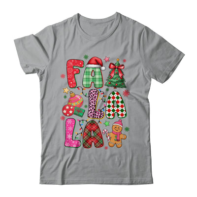 Falala Colorful Preppy Christmas Tree Gingerbread Checkered Shirt & Sweatshirt | siriusteestore