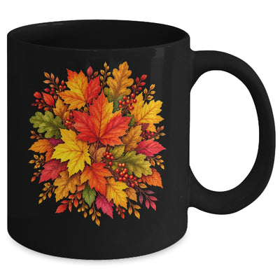 Fall Autumn Leaves Maple Oak Seasonal Harvest Women Mug | siriusteestore