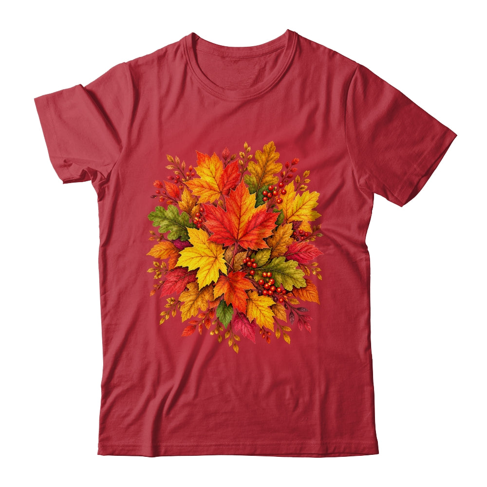 Fall Autumn Leaves Maple Oak Seasonal Harvest Women Shirt & Sweatshirt | siriusteestore