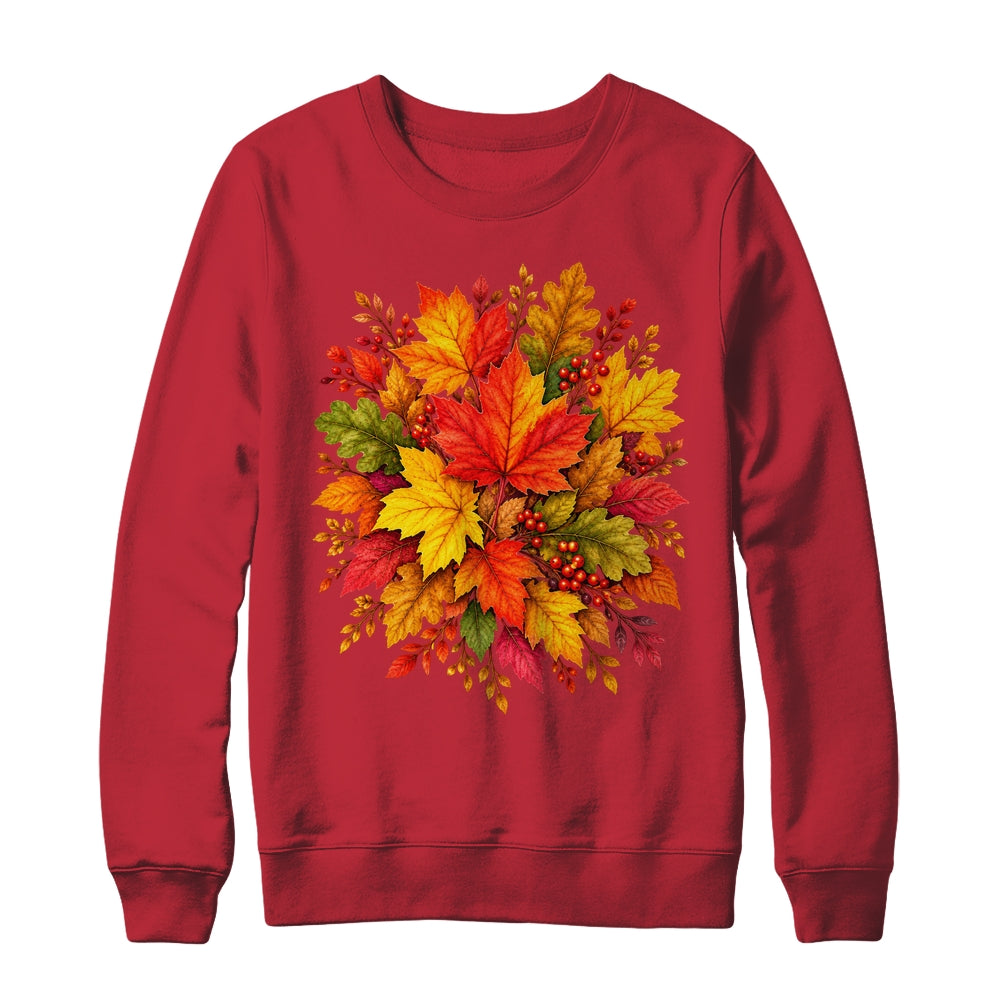 Fall Autumn Leaves Maple Oak Seasonal Harvest Women Shirt & Sweatshirt | siriusteestore