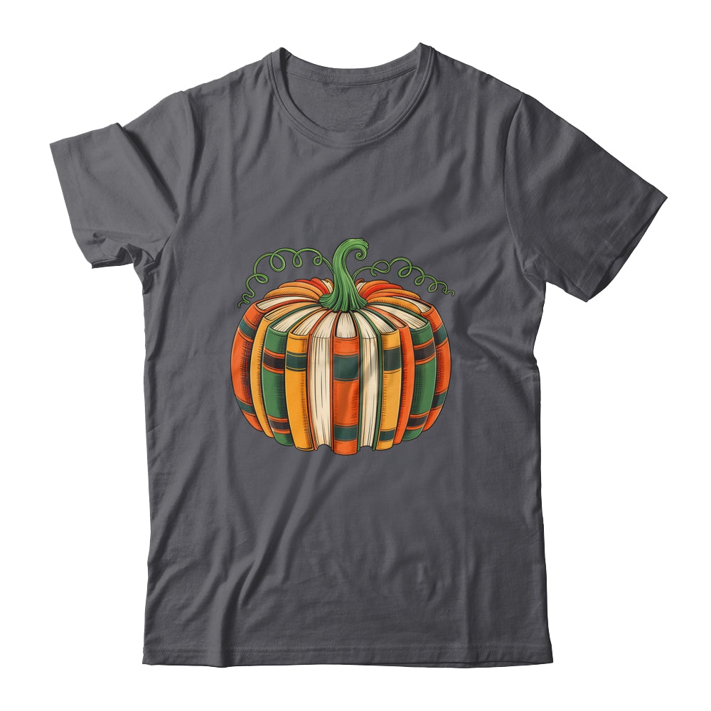 Fall Book Pumpkin Retro Reading Book Halloween Teacher Shirt & Hoodie | siriusteestore