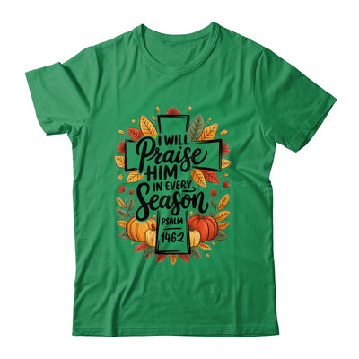 Fall Christian Cross Floral Autumn Pumpkin Bible Verse Faith Shirt & Sweatshirt | siriusteestore