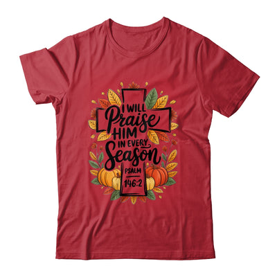 Fall Christian Cross Floral Autumn Pumpkin Bible Verse Faith Shirt & Sweatshirt | siriusteestore