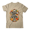 Fall Christian Cross Floral Autumn Pumpkin Bible Verse Faith Shirt & Sweatshirt | siriusteestore