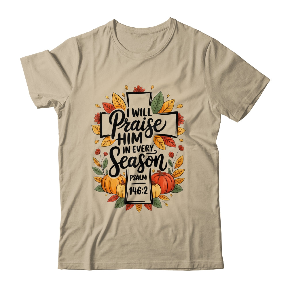 Fall Christian Cross Floral Autumn Pumpkin Bible Verse Faith Shirt & Sweatshirt | siriusteestore