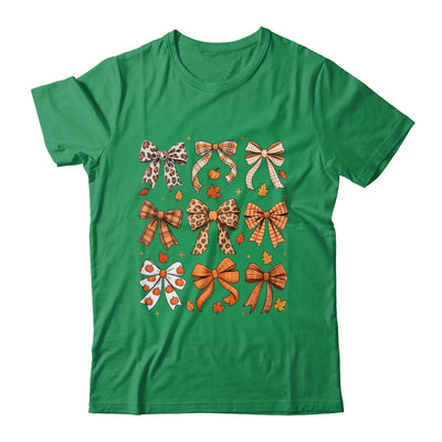 Fall Coquette Bow Fall Pumpkin Thanksgiving Women Girl Shirt & Sweatshirt | siriusteestore